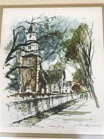 John Haymson Burton Parish Church Lithograph