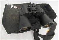 Vivitar 7x50 binoculars with carrying case.