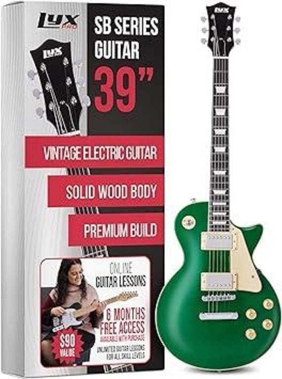 LyxPro 39" Electric Guitar - Green
