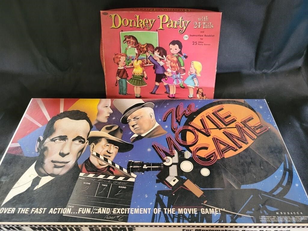VTG Donkey Party & Movie Game Board Games