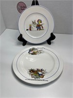Little Miss Muffet Plate & Duck Plate