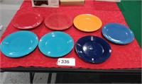 7 Fiesta Dinner Plates