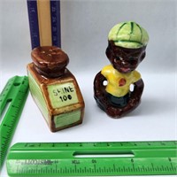 Japan Salt&Pepper shaker set shoe shine boy