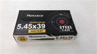 Monarch 5.45x39 60gr FMJ 20 Rounds