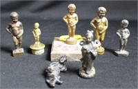 7 PIECES ASSORTED METAL LITTLE BOYS