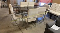 Glass Dining Table & 6 Chairs