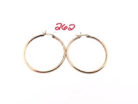 Sterling Vermeil Hoop Earrings