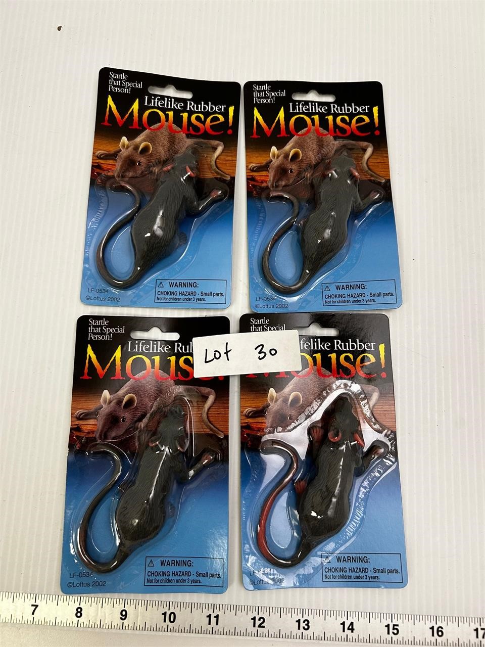 Lot of 4 New Rubber Mice