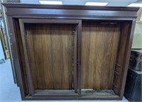 Vintage Display Case, incl. Some glass shelves,