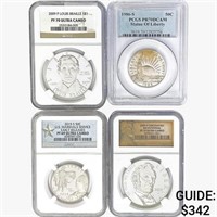 1986-2015 [4] US Varied Silver Coinage PCGS/NGC