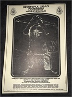 1968 AVALON BALLROOM GRATEFUL DEAD CONCERT FLYER
