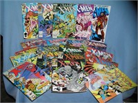 Large collection of vintage Xmen comic books