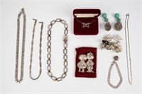 Lot of Sterling Silver Jewelry - Some Designer.