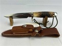 Randall Camp & Trail, w/ Sheath 5  1/2" Stag SS