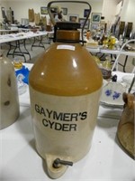 GAYMER'S CYDER 16.5" STONEWARE DISPENSER
