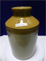 10.75" GLAZED STONEWARE STORAGE JAR