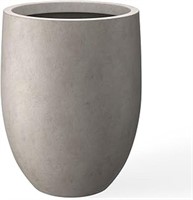 Kante 21.7" H Weathered Concrete Tall Planter,