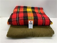 (2) Wool Blankets