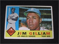 1960 TOPPS #255 JIM GILLIAM LA DODGERS