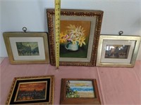 703 - LOT OF 5 FRAMED ART