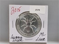 1oz .999 Silv Australian Spider $1