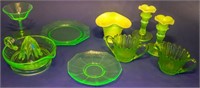 Vintage Lot of Uranium Glass