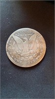 1900 O Morgan US silver dollar , 900 silver