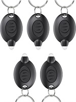 Uniclife 5pk LED Keychain  12 Lumen  Black