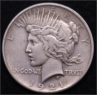 1921 PEACE DOLLAR AU  PQ