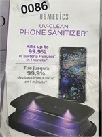 HOMEDICS UV CLEAN PHONE SANITIZER  2PK RETAIL $120