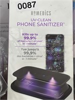 HOMEDICS UV CLEAN PHONE SANITIZER 2PK RETAIL $120