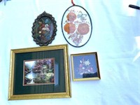 4pc Small Floral Artwork