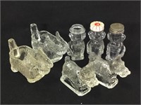 Nice Lot of Antique Glass Dog Candy Containers