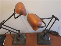 PAIR Bankers Desk Library Lamps Turtle Adjustable