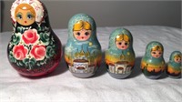 Wooden Nesting Doll Set & Wooden Chime Doll