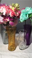 Assorted Vases & Artificial Flowers