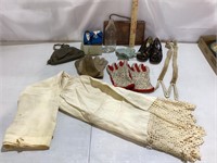 Vintage Dress, Gloves, Shoes, Suspenders, Purses