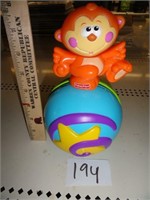 Fisher Price roll around Monkey ball-8" tall