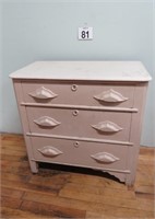 Antique 3 Drawer Dresser 15x30x29