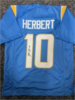 Chargers Justin Herbert Signed Jersey with COA