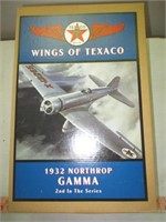 Wings of Texaco 1932 Northrup Gamma Die Cast Bank