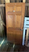 Paneled wooden door