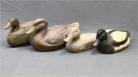 4 Duck Decoys (2 Are Wood)
