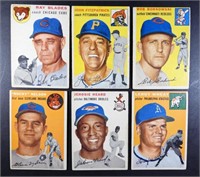 (6) 1954 TOPPS BASEBALL CARDS