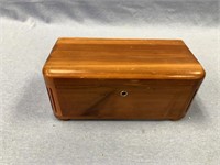 Beautiful lidded wood box by Lane made from Cedar