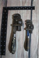 Lot of 2 Vintage Pipe Wrenches Stillson Ontario