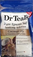 Dr Teals Epsom Salt - Coconut Oil - 3lbs