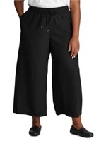$60 Chaps Woman's Size Lg Capri Pant

Black-
