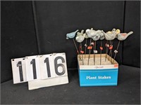 14 Assorted Bird Plant Stakes