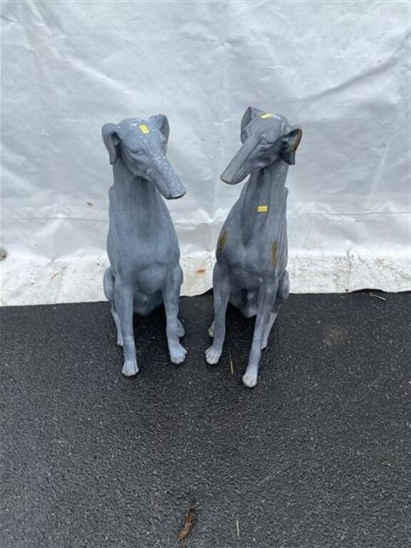 (2) Plastic Dog Figurines